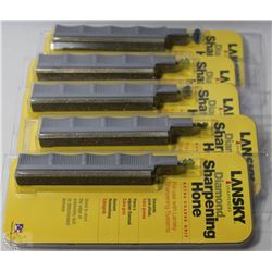 LOT OF 5 LANSKY DIAMOND SHARPENING STONES