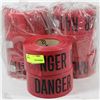 Image 1 : LOT OF RED DANGER TAPE