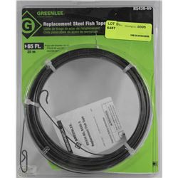 GREENLEE 65FT REPLACEMENT STEEL FISH TAPE