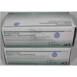 LOT OF 2 KIMBERLY CLARK XL LATEX EXAMINATION