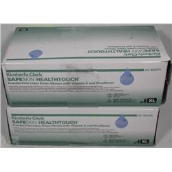 LOT OF 2 KIMBERLY CLARK XL LATEX EXAMINATION