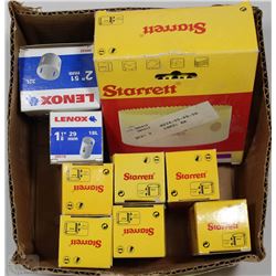 BOX OF ASSORTED HOLE SAWS