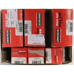BOX OF ASSORTED HOLE SAWS