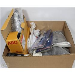 BOX WITH AIR FILTERS, TIPS AND REGULATORS