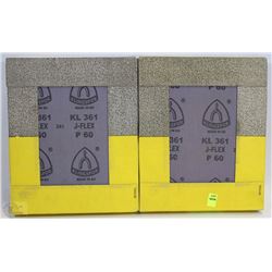 LOT OF 2 KLINGSPOR 60 GRIT ABRASIVE CLOTH