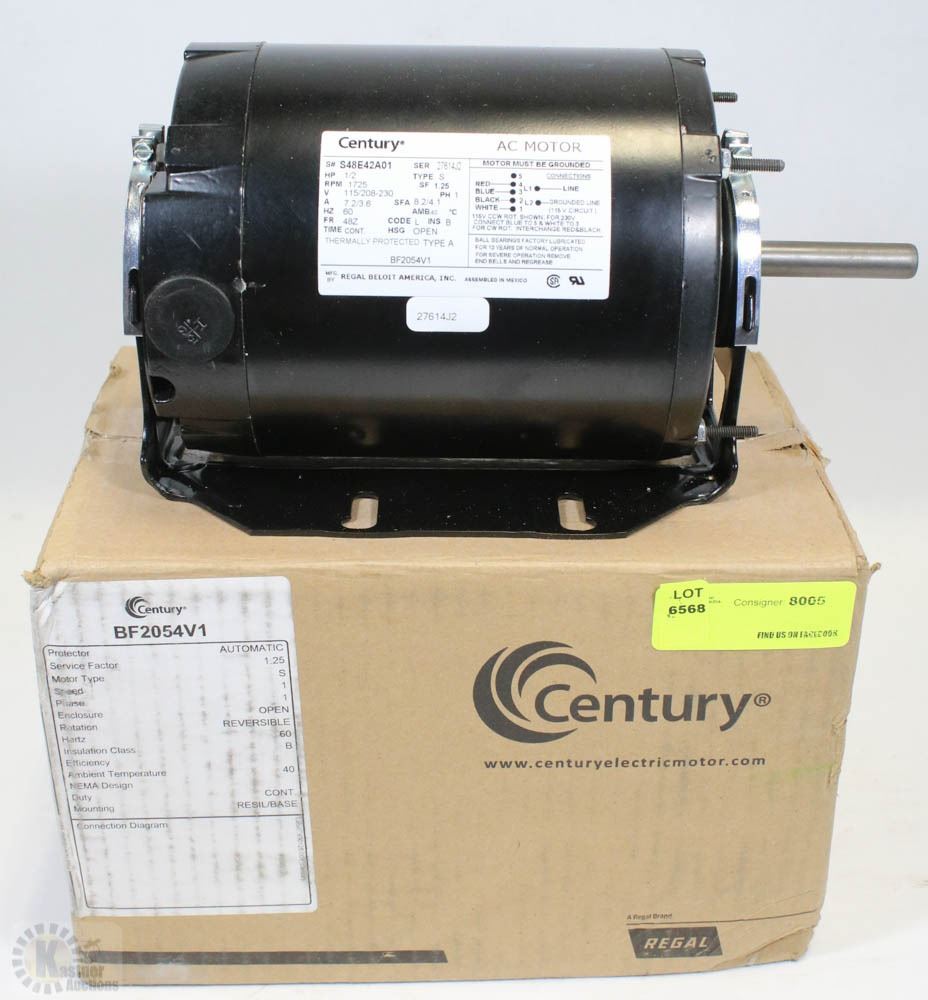 CENTURY S48E42A01 AC MOTOR