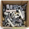 Image 1 : SMALL BOX OF ASSORTED FASTENERS AND CLAMPS