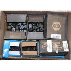 BOX WITH ASSORTED NUTS AND BOLTS