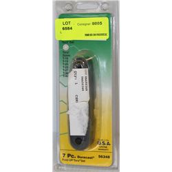 7PC DURACAST FOLD UP TORX SET