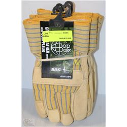 LOT OF BOB BALE GRAIN LEATHER WORK GLOVES