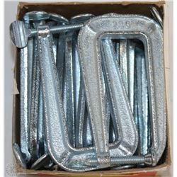 CASE OF 1" C-CLAMPS