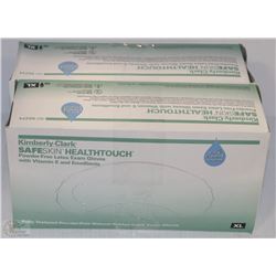 LOT OF 2 KIMBERLY-CLARK LATEX GLOVES SIZE XL