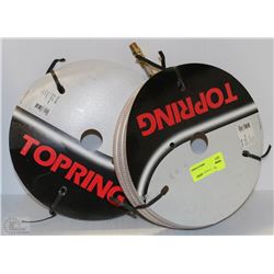 LOT OF 2 TOPRING 1/4"X25' NYFLEX PVC