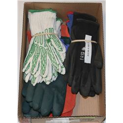 BOX OF ASSORTED WORK GLOVES