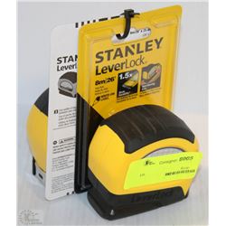 LOT OF 2 STANLEY LEVERLOCK 26' TAPE MEASURERS
