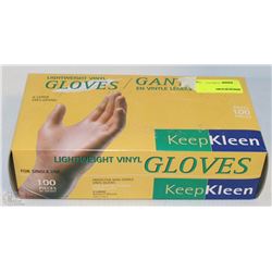 KEEPKLEEN XL VINYL GLOVES (100 PIECES)