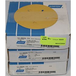 LOT OF 3 NORTON 5" DIA SPEED GRIP DISCS