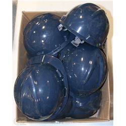 BOX OF NAVY SAFETY HATS