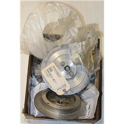 BOX OF GEARED DRUM ASSEMBLYS AND MORE