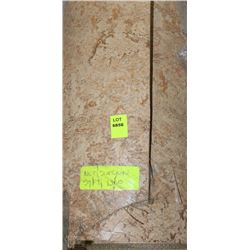 ROLL OF COMMERCIAL BROWN MARBLE TONED LINO UNKNOWN