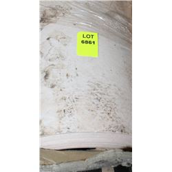 ROLL OF COMMERCIAL WHITE TONED LINO UNKNOWN