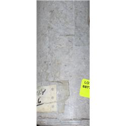 ROLL OF COMMERCIAL WHITE MARBLE COLOR LINO UNKNOWN