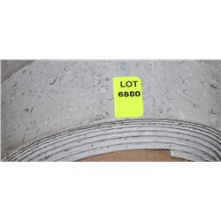 ROLL OF COMMERCIAL BLUE MARBLE COLOR LINO UNKNOWN