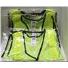Image 1 : LOT OF 4 NORTH XL YELLOW SAFETY VESTS