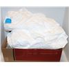 Image 1 : BOX OF WHITE TYVEK SZ MED DISPOSABLE COVERALLS