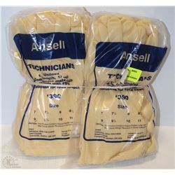 BUNDLE OF ANSELL SZ 9 TECHNICIANS UNLINED GLOVES