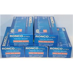 5 BOXES OF RONCO NITECH GLOVES SZ MED