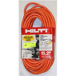 HILTI 50' HEAVY DUTY LIGHTED PLUG EXT. CORD - ON