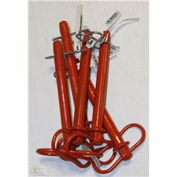 LOT OF FIVE 3/4X6-1/4 HITCH PINS - ON CHOICE