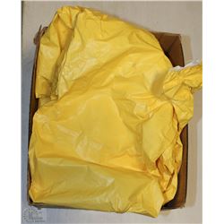 BOX OF YELLOW XL DISP COVERALLS