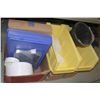 Image 1 : LOT OF LIDS/BINS AND BUCKET