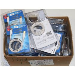 BOX OF USB CABLES AND MORE