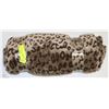 Image 1 : LEOPARD PRINT POLAR FLEECE LAP BLANKET