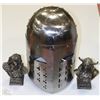 Image 1 : REPRODUCTION OF MEDIEVAL HELMET AND VIKING STATUES