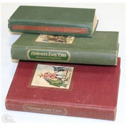 3 VINTAGE BOOKS INCL SHAKESPEARE 1944, GRIMMS
