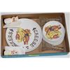 Image 1 : FLAT WITH VINTAGE CHEESE AND CRACKERS SET