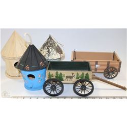 BOX OF BIRDHOUSES AND MORE