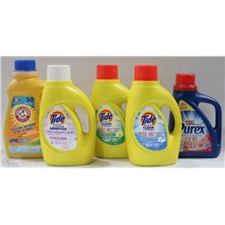 LOT OF 5 NEW LAUNDRY DETERGENTS INCL.