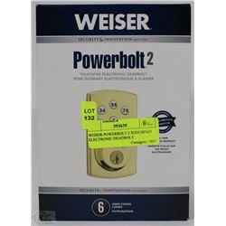 WEISER POWERBOLT 2 TOUCHPAD ELECTRONIC DEADBOLT