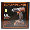 Image 1 : BLACK AND DECKER 20V LITHIUM DRILL/DRIVER WITH