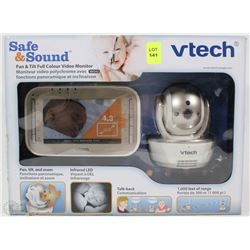 VTECH SAFE AND SOUND PAN AND TILT COLOUR VIDEO