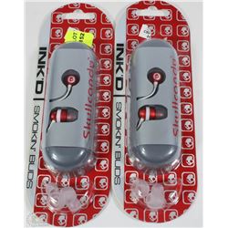 2 NEW PAIRS OF SKULL CANDY HEADPHONES