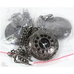 3 NEW POCKET WATCHES