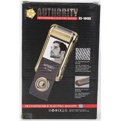 NEW AUTHORITY RECHARGEABLE ELECTRIC SHAVER