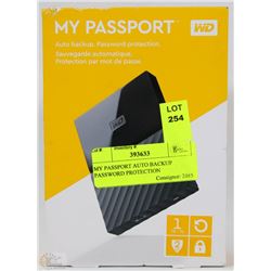 MY PASSPORT AUTO BACKUP PASSWORD PROTECTION