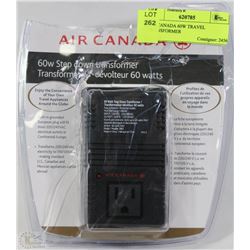 AIR CANADA 60W TRAVEL TRANSFORMER